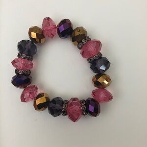 Purple and pink Beaded bracelet
